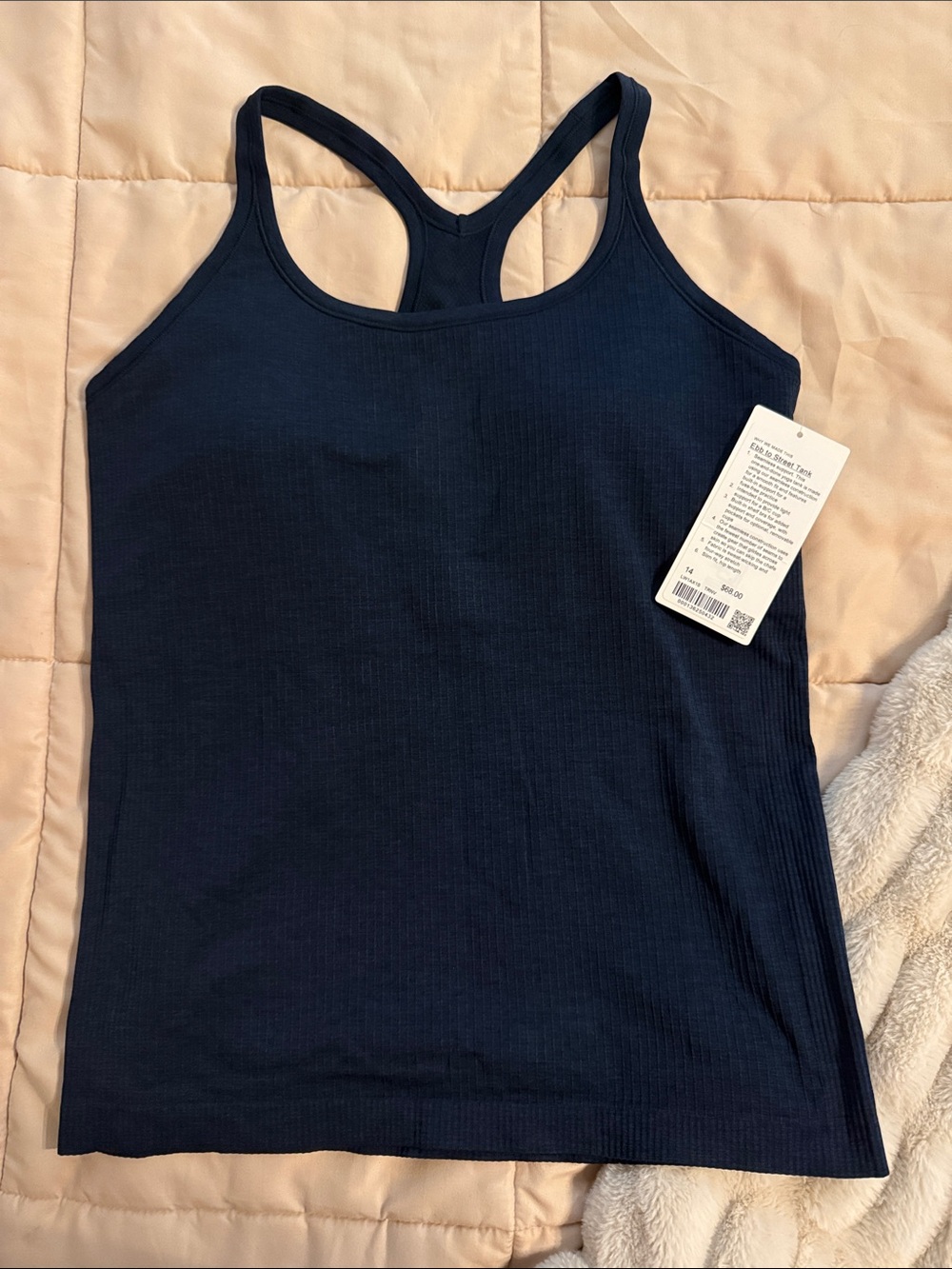 Lululemon Ebb to Street Tank Top - Navy